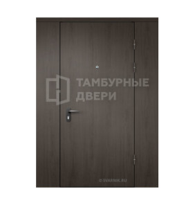 Дверь тамбурная глухая с перегородкой МДФ — порошок ТД-51