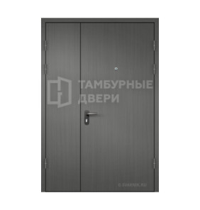 Дверь тамбурная глухая в подъезд МДФ — скелет ТД-203